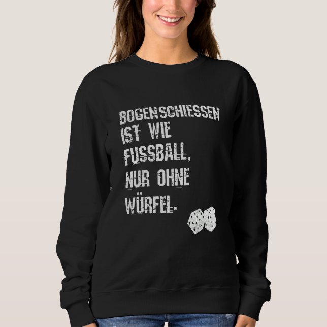 Moletom Archery Dizendo Arco Srow Alle em Dourado (Frente)