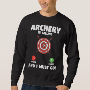 Moletom Archery Está Chamando E Eu Tenho Que Ir Arco Caçan