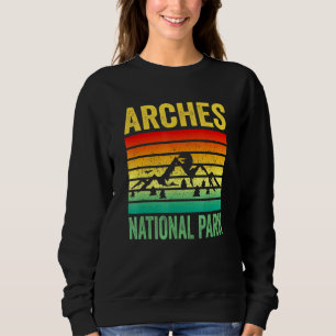 Moletom Arches National Park Moab Utah Retro Sunset Souven