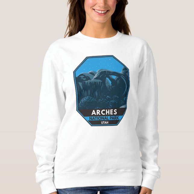 Moletom Arches National Park Utah Night Sky Vintage (Frente)