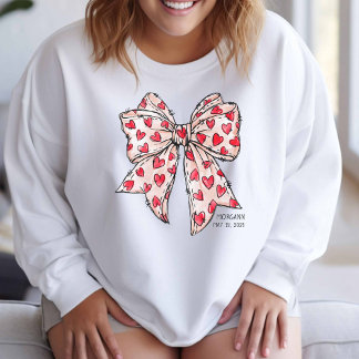 Moletom Arco de coquete branco, vermelho e branco
