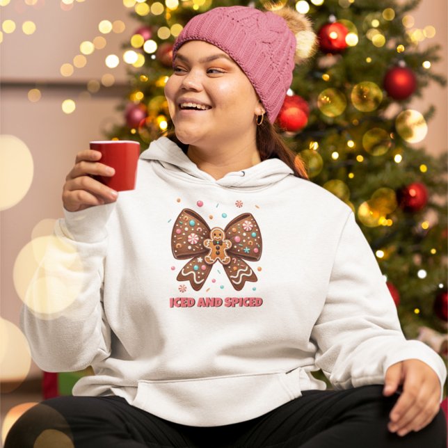 Moletom Arco de coquete de gengibre gelado e picado (Criador carregado)