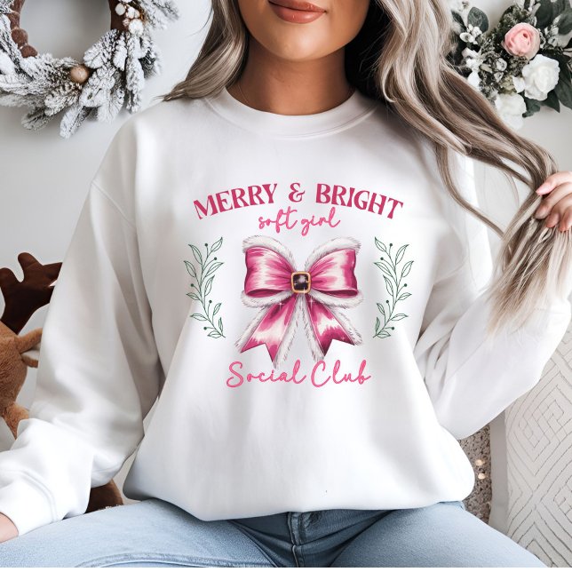 Moletom Arco de Coquetes de Natal rosa (Criador carregado)
