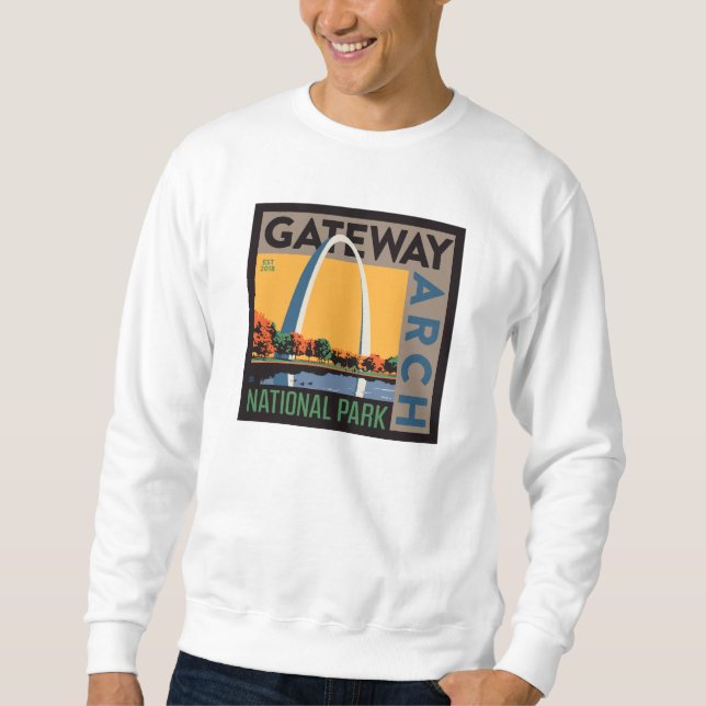 Moletom Arco do gateway | Ruas Louis, Missouri (Frente)