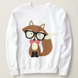 Moletom Arco, empate e óculos, Hipster, Raposa castanha
