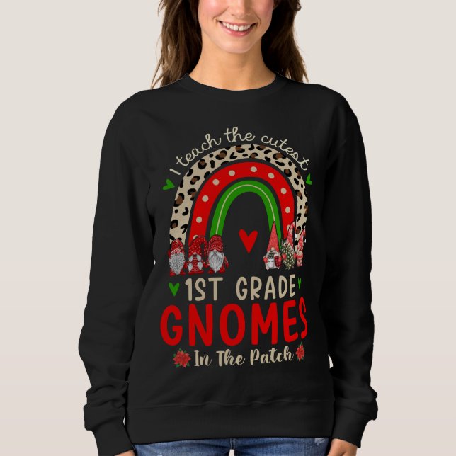 Moletom Arco-Íris Eu Ensino O Cristo Mais Curto !Gnomos Da (Frente)