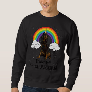Moletom Arco-íris Gordon Setter Confie Em Mim Sou Um Cão U