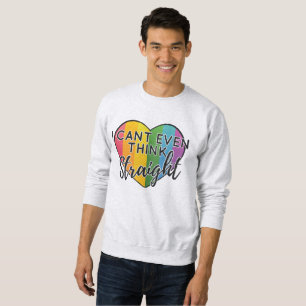 Moletom Arco-Íris LGBTQ nem sequer consegue pensar Orgulho