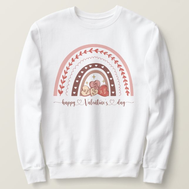 Moletom Arco-Íris Namorados | Presente de Namorados | Vale (Frente do Design)