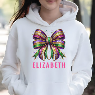 Moletom Arco Mardi Gras Coquette Elegante Branco