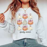 Arco Rosa, Coquette Cute Ghost E Pumpkin Halloween