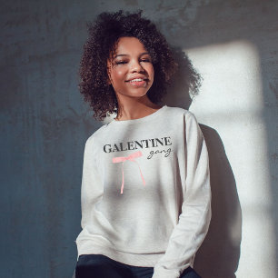 Moletom Arco Rosa Namorados Amigo Galentine gang