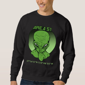 Moletom Area 51 Roswell Coordinates UFO Alien UFO Flying S