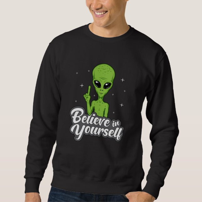 Moletom Área Da Cabeça De alienígena 51 Ufo Aliens Espaço  (Frente)