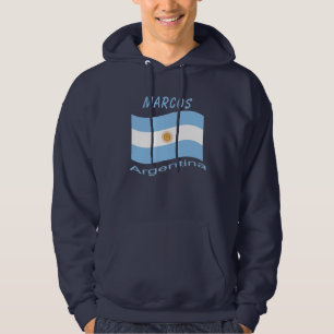 Moletom Argentina Flag Hoodie