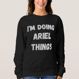 Moletom Ariel, estou fazendo coisas de Ariel