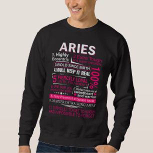 Moletom Aries For Women Zodiac Março Abril Aniversário