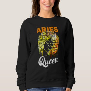 Moletom Aries Rainha Negra Mulher Afro-Natural Africano