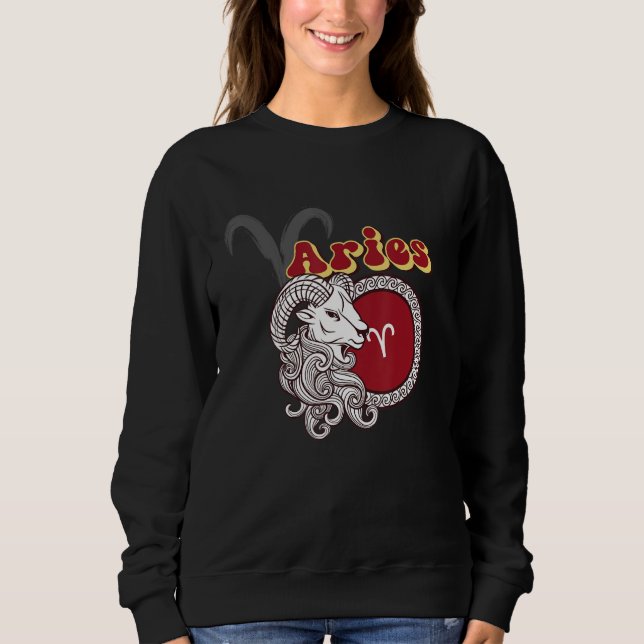 Moletom Aries Zodiac Sign (Frente)