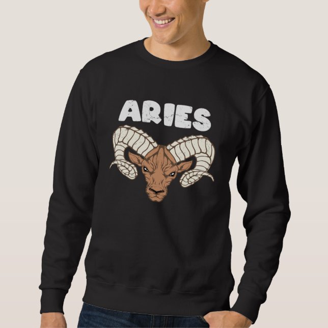 Moletom Aries Zodiac Sign Aries Personality (Frente)
