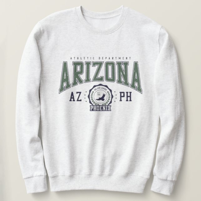 Moletom Arizona AZ Varsity Script Classic Sports Jersey (Frente do Design)