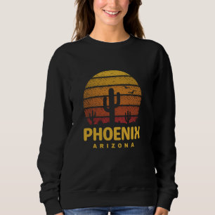 Moletom Arizona Phoenix AZ Cactus Desert Sunset Retro Vint