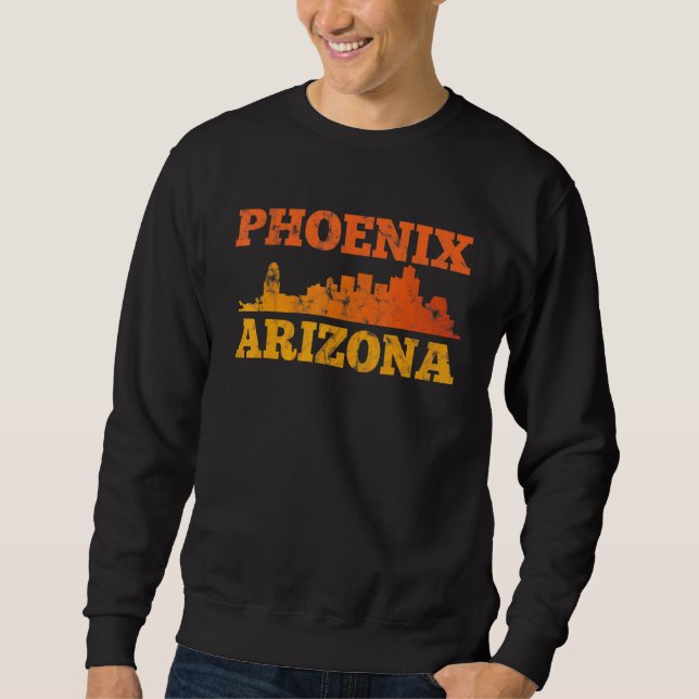 Moletom Arizona Retro Vintage Sunset Skyline 1 (Frente)