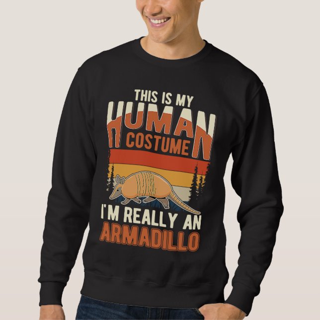 Moletom Armadillo Human Costume Halloween Armadillo (Frente)