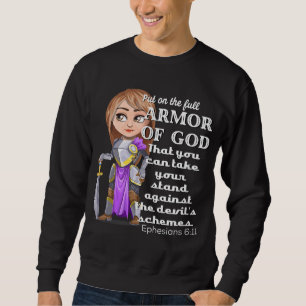 Moletom Armadura Cristã de Motivação de Deus Ephesianos 61