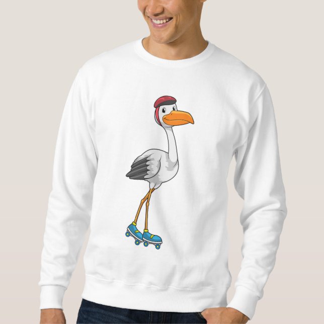 Moletom Armazenar como skater em linha com skates de cilin (Frente)