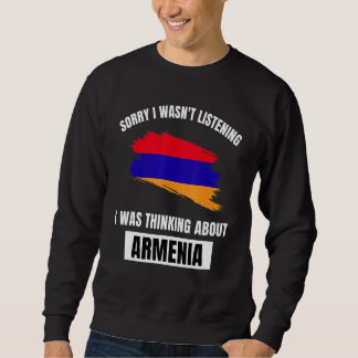 Moletom Armênia ama desculpa não estar ouvindo pensar Abo