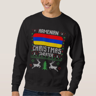 Moletom Armênia Flag Armenian Christmas Sweater