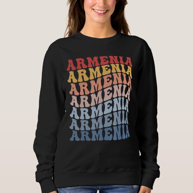 Moletom Armenia Groovy Retro Armenian (Frente)