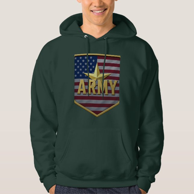 Moletom Army Flag Shield Hoodie (Frente)