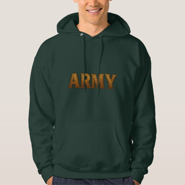 Moletom Army Hooded Sweatshirt - Hoodie for Army Vets (Frente)