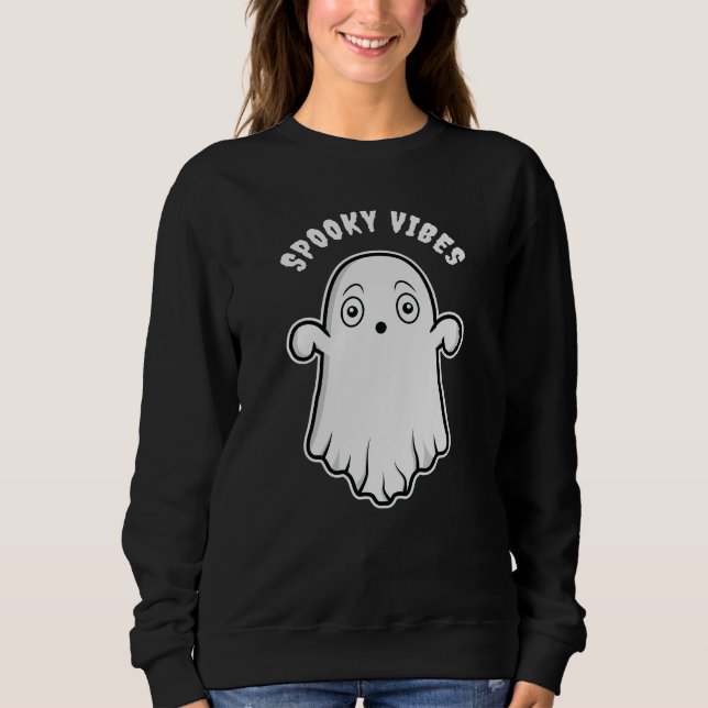Moletom Arrepios de Fantasma Desenho Animado Fofo Fantasma (Frente)