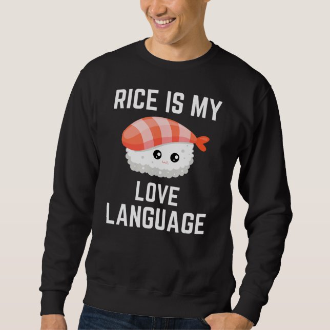 Moletom Arroz É Minha Língua De Amor (Frente)