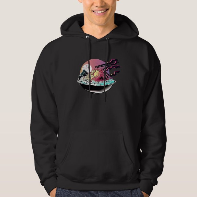 Moletom Arroz Frito Synthwave 80s Retrowave Estética  1 (Frente)