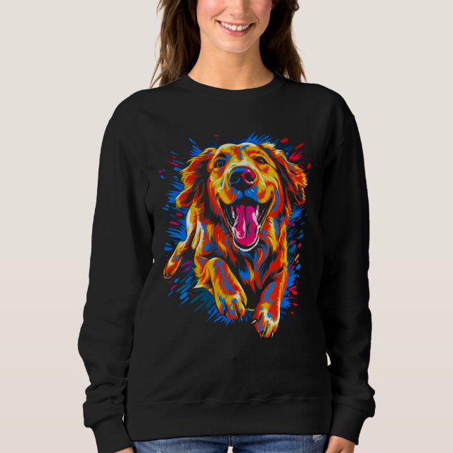 Moletom Art Cute Golden Retriever Dog (Frente)