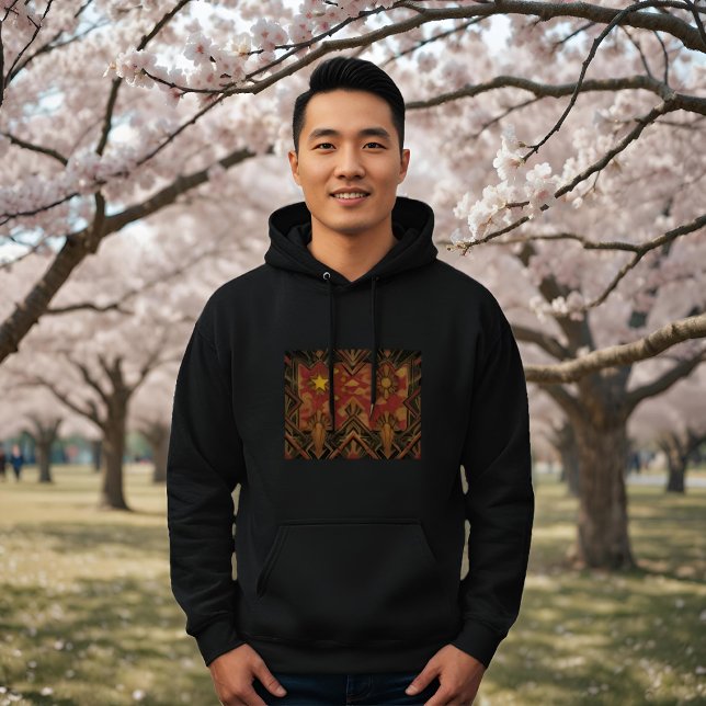 Moletom Art Deco Heritage Flag | China | Vintage (Lifestyle Shot)