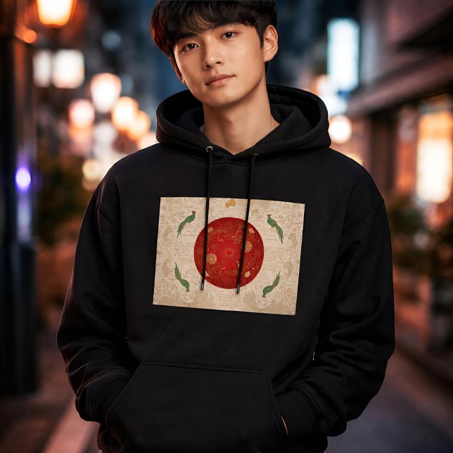 Moletom Art Deco Heritage Flag | Japan | Classic 1920s (Lifestyle Shot)