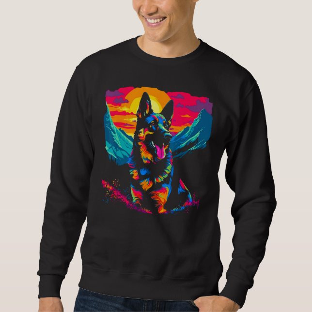 Moletom Art German Shepherd Dog Hiking (Frente)