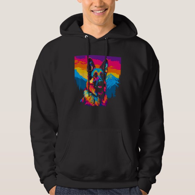 Moletom Art German Shepherd Dog Mountain (Frente)