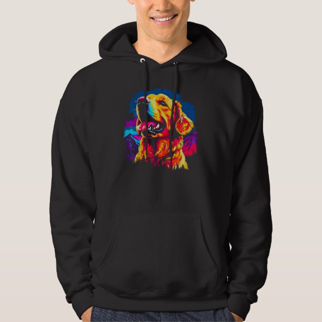 Moletom Art Golden Retriever Dog Hiking (Frente)