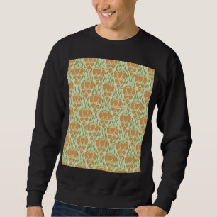 Moletom Art Nouveau: Elegância Floral