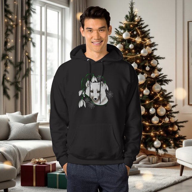 Moletom Art Nouveau Raposa Branca Árctica (Criador carregado)