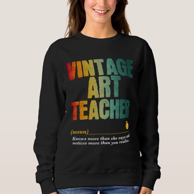Moletom Art Teacher Appreciation Week Back to School  3 (Frente)