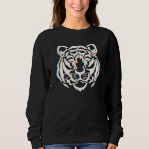 Moletom Art Tiger Face Line Ano De Desenhar Ano Do Tigre C
