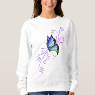 Moletom Arte abstrata de borboleta linda para vestir