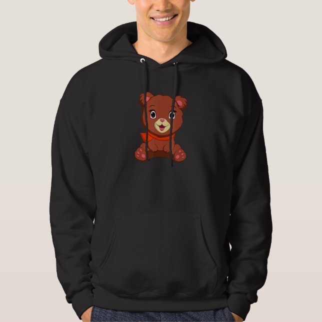 Moletom Arte Animal Do Urso-De-Meia-Corte (Frente)